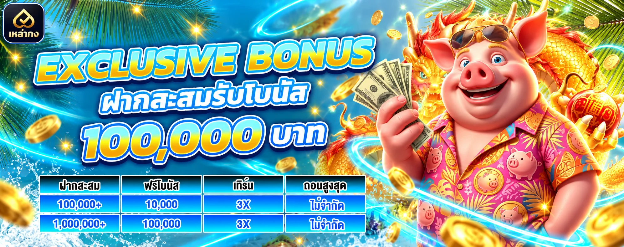 โปรโมชั่นสะสมโบนัสของเหล่ากง